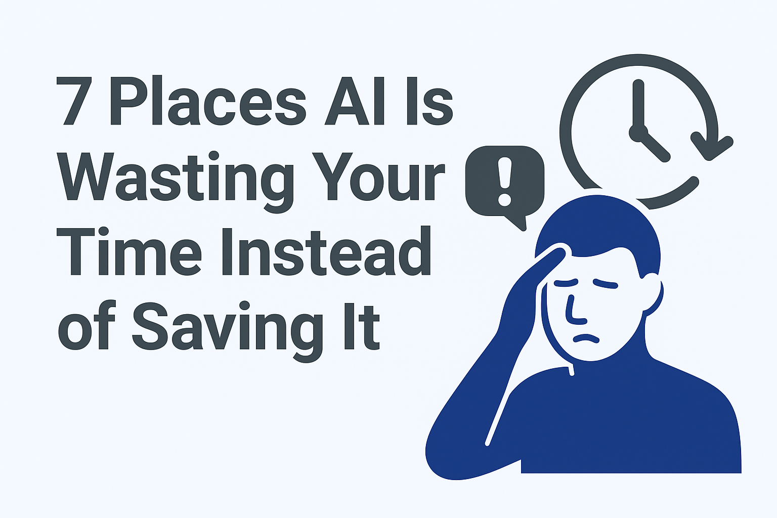 7 Places AI Is Wasting Your Time Instead of Saving It